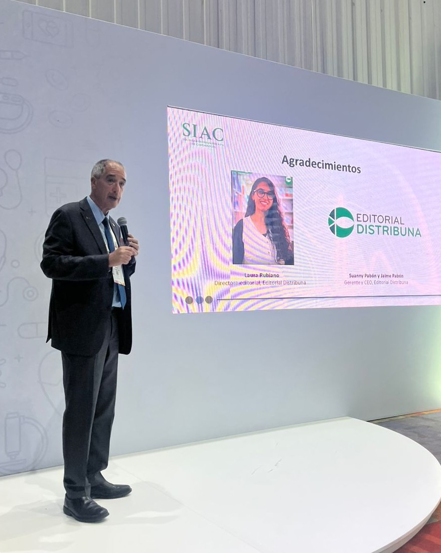 Seguimos en el 32° Congreso Interamericano de Cardiología de la SIAC.
Allí dimos a conocer dos textos académicos más con el sello Distribuna. Sus editores, los doctores Sebastián Wolf y Adrián Baranchuk, los presentaron a los participantes del congreso.

#Distribuna #SIAC #SISIAC
