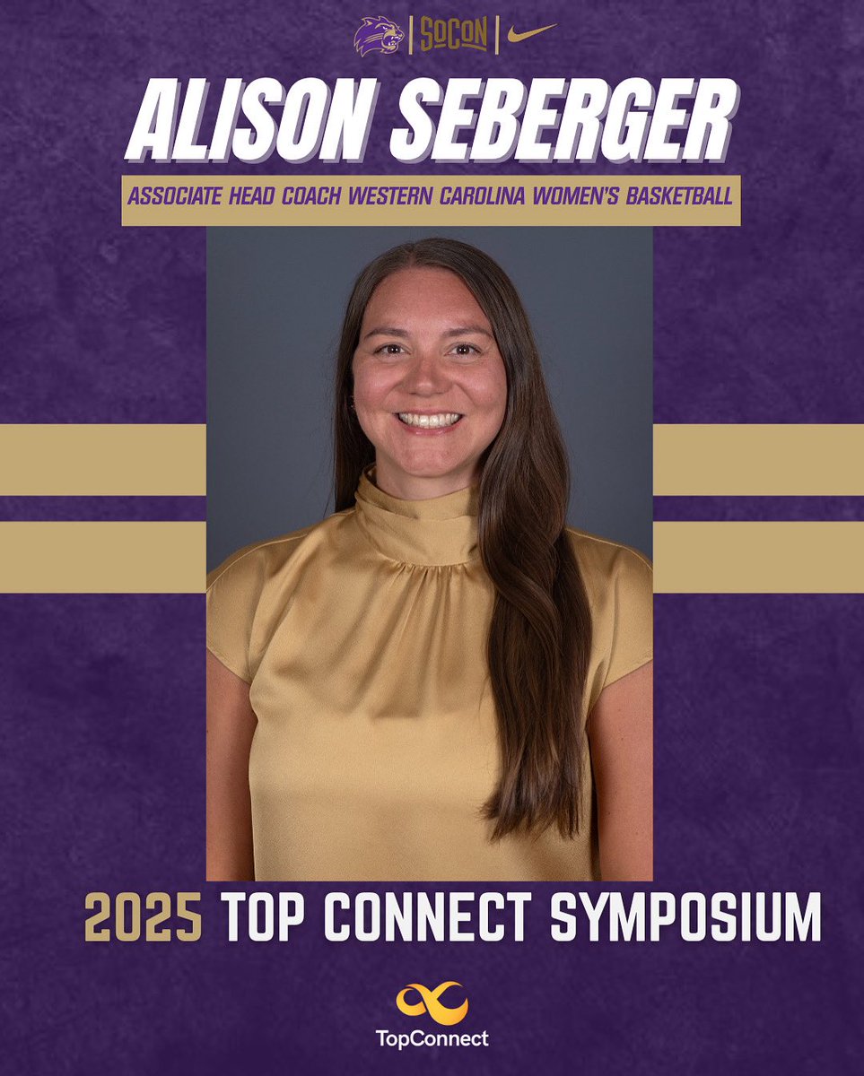 Western Carolina WBB (@catamountwbb) on Twitter photo Huge congratulations to our associate head coach @aseberger22 that was selected to participate in the prestigious 2025 TopConnect Basketball Symposium! <a href="/TopConnectLead/">TopConnect Leaders</a> Huge congratulations to our associate head coach @aseberger22 that was selected to participate in the prestigious 2025 TopConnect Basketball Symposium! <a href="/TopConnectLead/">TopConnect Leaders</a>