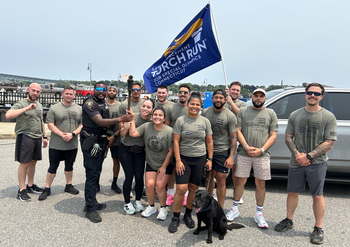 SOCTconnecticut's tweet photo. What a way to kick-off this year's Torch Run! Thanks to all who made Day 1 so awesome! Photos from Legs 1 & 2 here. Thanks too, to our Torch Run year-round sponsors - Bearingstar Insurance, the Connecticut Elks Association & @WhelenEng!
#soct #ctlr #choosetoinclude #TorchRun https://t.co/fgqq2YtE4k