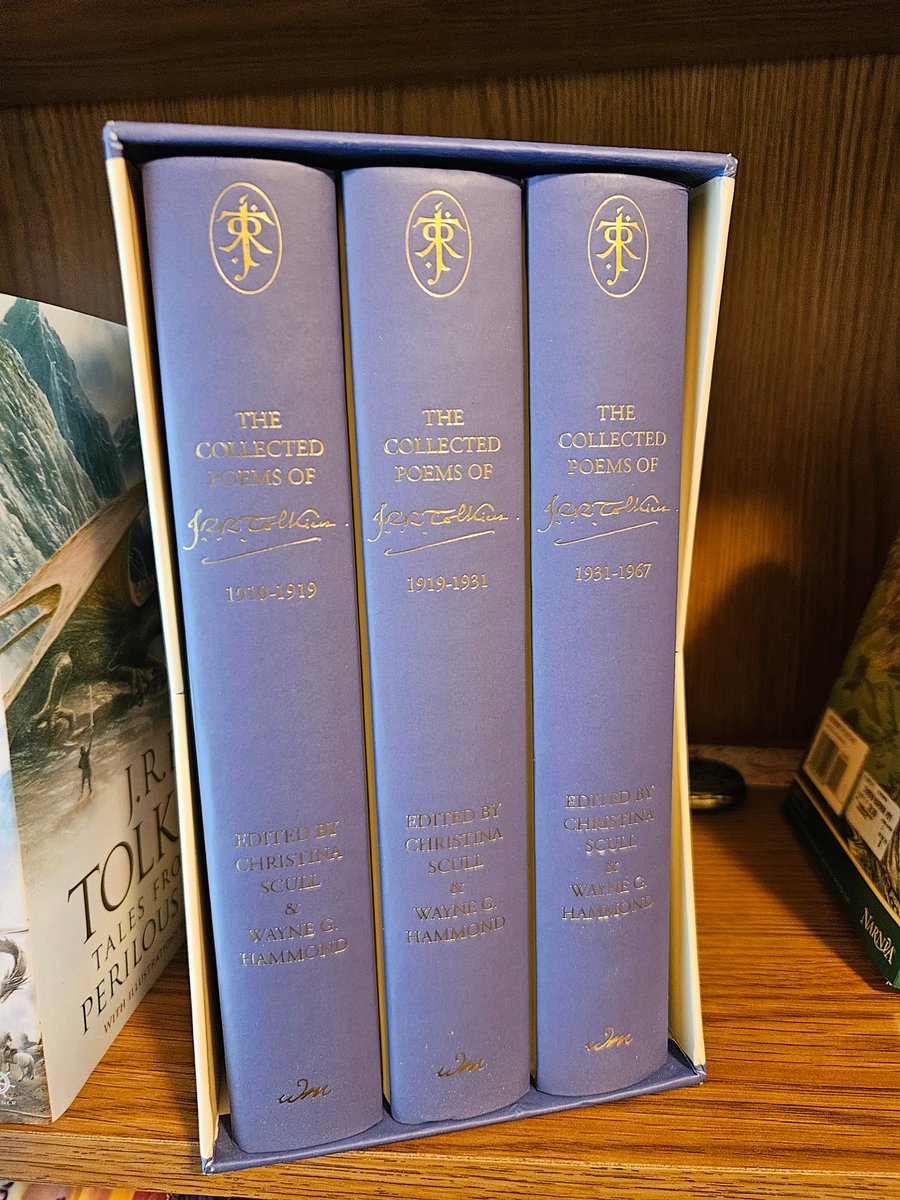 NicolasRSparrow's tweet photo. @malcolmguite Per your recommendation, look at my newest addition to my Tolkien collection. I enjoyed your video on this set!! https://t.co/Ap6YgfVOgr