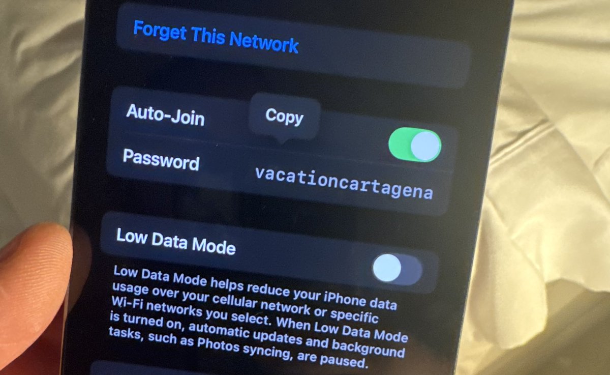 I asked my friend what the WiFi password is and he says “idk it’s in Spanish”