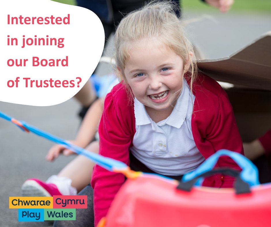 Submit your nomination now for our Board of Trustees.

This is an opportunity to contribute to the governance of a national organisation championing children’s right to play.

To nominate someone, or yourself, complete and return the form by 16 June:

🔗 play.wales/sector_jobs/pl…