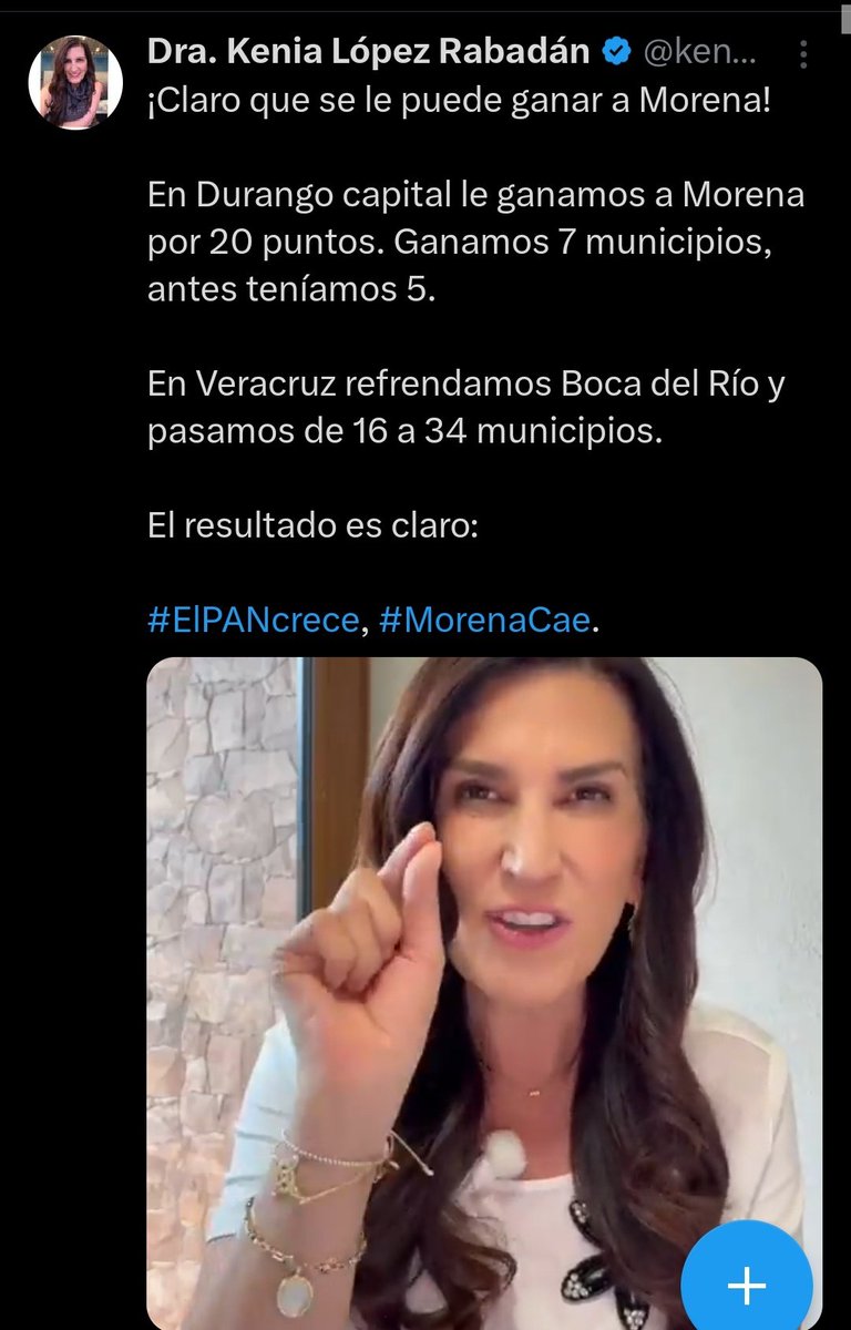 Polo Puga (@polopugamx) on Twitter photo ¿En qué clase de “dictadura” vivimos donde la oposición puede presumir triunfos electorales de 20 puntos?
Bien raras sus contradicciones, sí según ya se había acabado la democracia.
¿O no <a href="/kenialopezr/">Dra. Kenia López Rabadán</a>? ¿En qué clase de “dictadura” vivimos donde la oposición puede presumir triunfos electorales de 20 puntos?
Bien raras sus contradicciones, sí según ya se había acabado la democracia.
¿O no <a href="/kenialopezr/">Dra. Kenia López Rabadán</a>?
