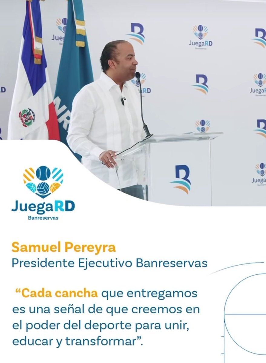 Samuel Pereyra posee un compromiso con el deporte, así lo ha demostrado con cada uno de sus aportes.

<a href="/luisabinader/">Luis Abinader</a> <a href="/spereyrarojas/">Samuel Pereyra Rojas</a> 
<a href="/HectorMarte_23/">Héctor Marte</a> <a href="/BanreservasRD/">Banreservas</a>