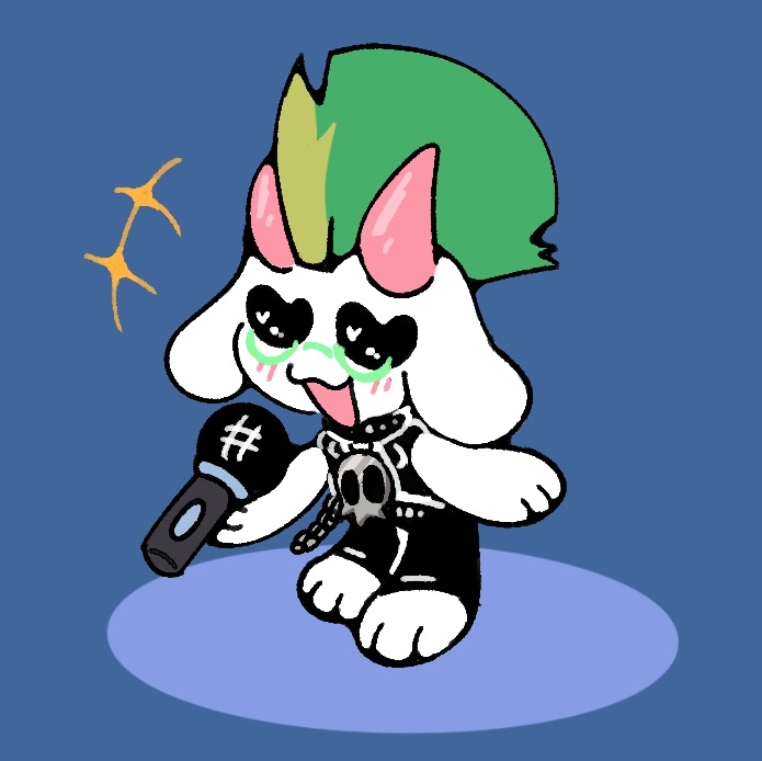 JitterPaws's tweet image. looking super punk!   

#deltarune #ralsei