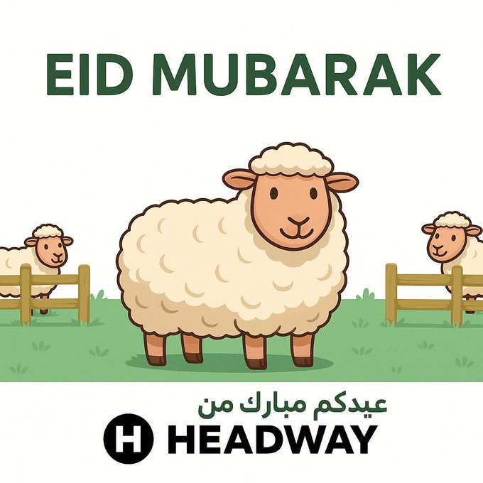 طلبنا من الفريق يسوي تصميم تهنئة لعيد الأضحى 🐑 

واعتقد واضح لكم مدى احتياجنا لمصمم\ة جرافيك في أقرب وقت 👨🏻‍🎨🧑🏻‍🎨

بدون شروط فقط ملف أعمال ممتاز والتقديم على الإيميل 

Info@headway.sa