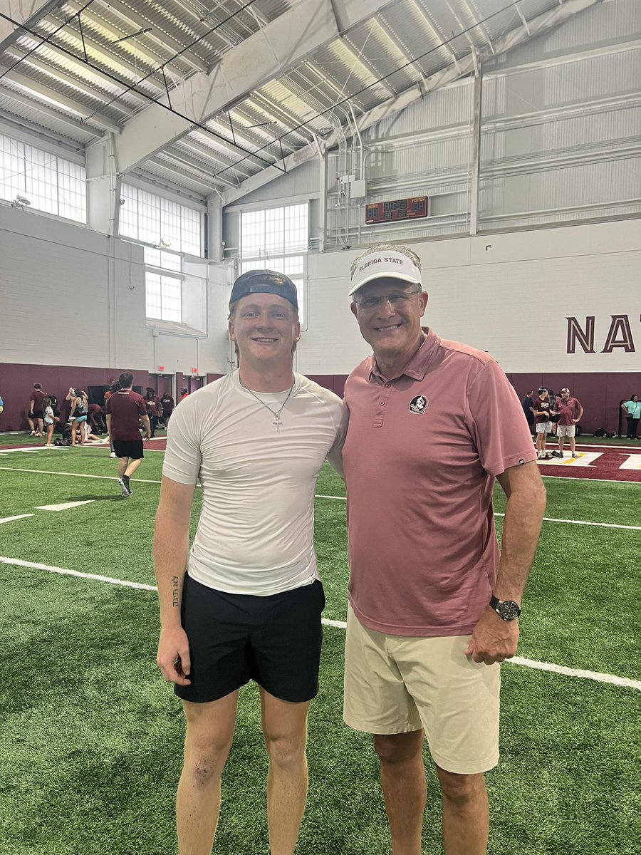 Jackson Stecher (@jacksonstecher9) on Twitter photo After a great camp I am blessed, excited and proud to announce an offer from <a href="/FSUFootball/">FSU Football</a>!! Big thank you to <a href="/Coach_Norvell/">Mike Norvell</a> <a href="/CoachGusMalzahn/">Coach Gus Malzahn</a> <a href="/Coach_TokarzQB/">Coach Tony Tokarz</a> and <a href="/CoachBBognar/">Brendan Bognar</a>
#NoleFamily
#agtg✝️ #PatriotNation🔴⚪️🔵
<a href="/Coach_Kruz/">Garrett Kruczek</a> <a href="/baylintrujillo/">Baylin Trujillo</a> <a href="/StuntmanAth/">STUNTMAN ATHLETICS</a> <a href="/LBHSfootball/">Brantley Football</a> After a great camp I am blessed, excited and proud to announce an offer from <a href="/FSUFootball/">FSU Football</a>!! Big thank you to <a href="/Coach_Norvell/">Mike Norvell</a> <a href="/CoachGusMalzahn/">Coach Gus Malzahn</a> <a href="/Coach_TokarzQB/">Coach Tony Tokarz</a> and <a href="/CoachBBognar/">Brendan Bognar</a>
#NoleFamily
#agtg✝️ #PatriotNation🔴⚪️🔵
<a href="/Coach_Kruz/">Garrett Kruczek</a> <a href="/baylintrujillo/">Baylin Trujillo</a> <a href="/StuntmanAth/">STUNTMAN ATHLETICS</a> <a href="/LBHSfootball/">Brantley Football</a>