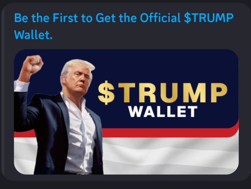 Be the first to get the official $TRUMP wallet , join now trumpwallet.com/?ref=WVfC4W7De…