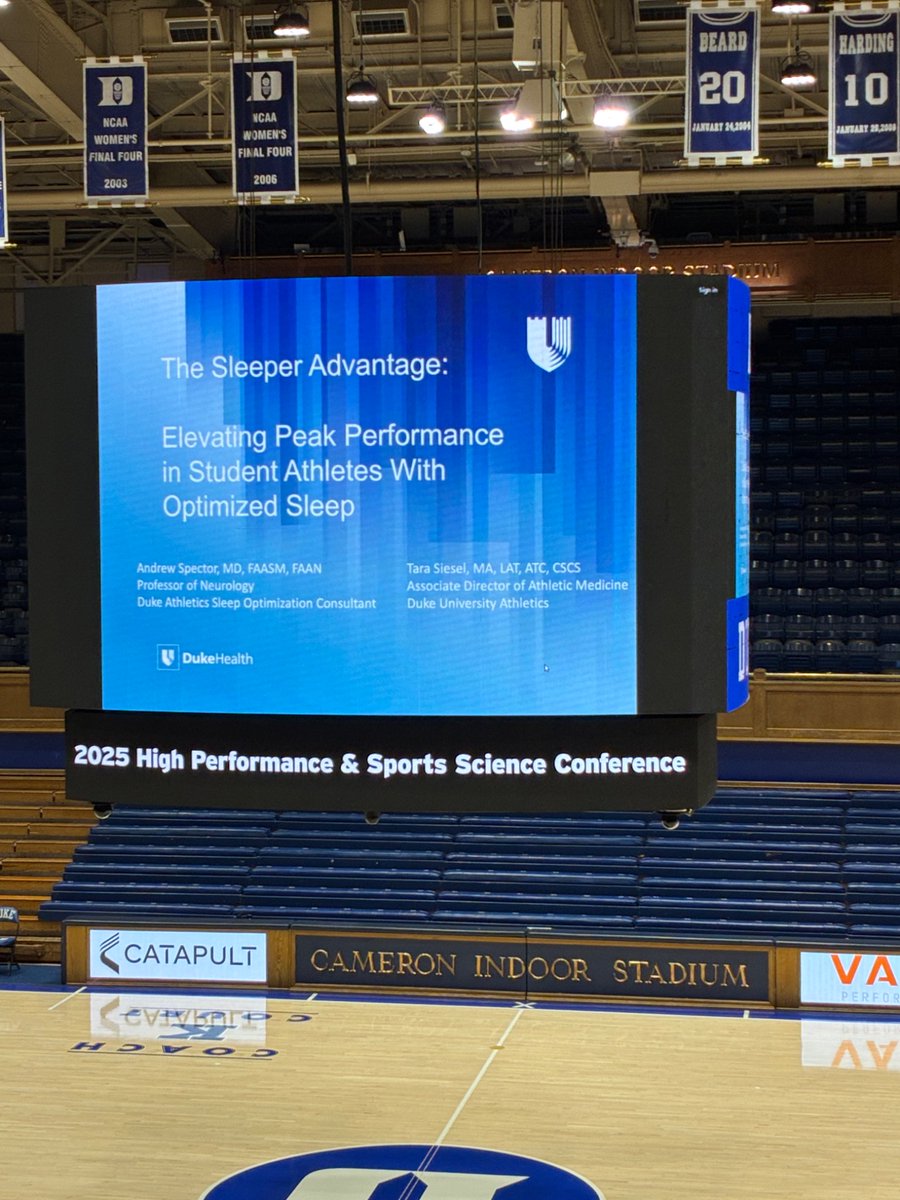 Andrew Spector (@andrewspectormd) on Twitter photo Sleep is critical for academic and athletic performance in college athletes. I had the privilege to share this message with Tara Siesel, ATC from Cameron Indoor Stadium! <a href="/DukeATHLETICS/">Duke Athletics</a> <a href="/dukebasketball/">Duke Basketball</a> <a href="/DukeMedSchool/">Duke University School of Medicine</a> Sleep is critical for academic and athletic performance in college athletes. I had the privilege to share this message with Tara Siesel, ATC from Cameron Indoor Stadium! <a href="/DukeATHLETICS/">Duke Athletics</a> <a href="/dukebasketball/">Duke Basketball</a> <a href="/DukeMedSchool/">Duke University School of Medicine</a>