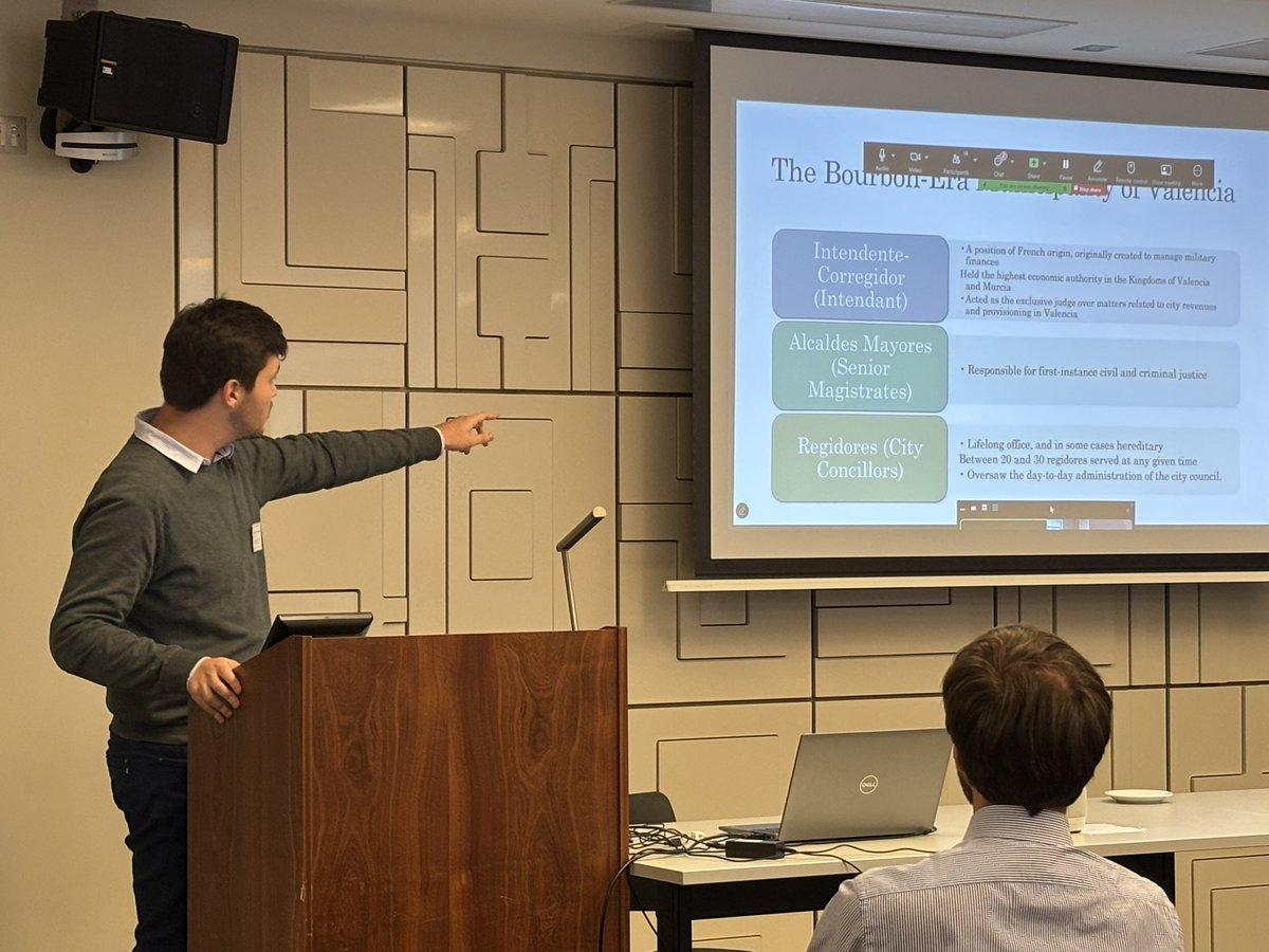 Andrés Borrás Benavente (@andresborrasb) on Twitter photo It was a PLEASURE to participate today in the seminar "Corruption and Scandal in the Early Modern World, 1500-1800" 💸
I was able to share opinions with colleagues and learn a lot from all of them🙌🏻
Also thanks to <a href="/AmiliaGillies/">Amilia Gillies</a> and <a href="/AntonioPattori/">Antonio Pattori</a> for organising!🚀 It was a PLEASURE to participate today in the seminar "Corruption and Scandal in the Early Modern World, 1500-1800" 💸
I was able to share opinions with colleagues and learn a lot from all of them🙌🏻
Also thanks to <a href="/AmiliaGillies/">Amilia Gillies</a> and <a href="/AntonioPattori/">Antonio Pattori</a> for organising!🚀