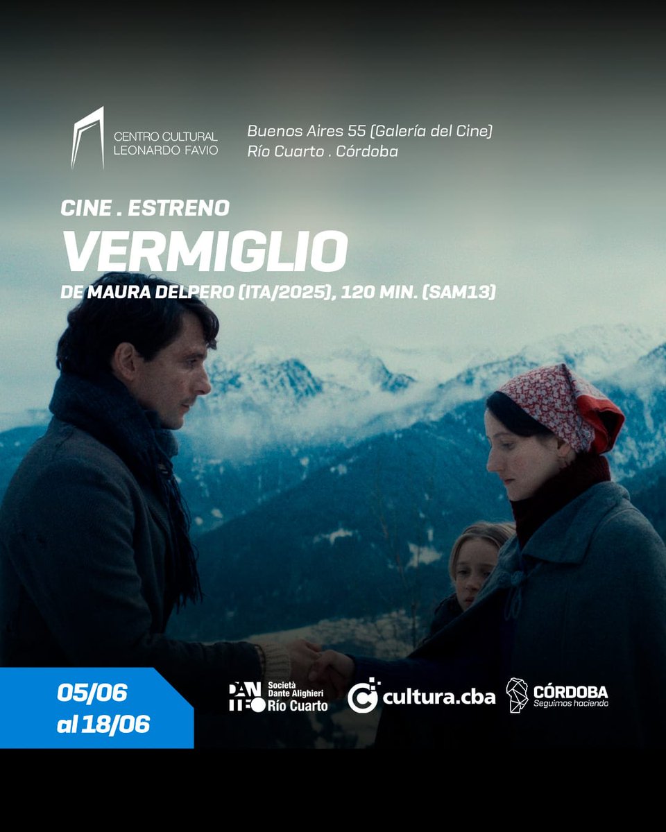 Un nuovo film italiano da non perdere! 😍
Film vincitore di 7 David di Donatello 😱 Tra cui il Miglior Film e la Miglior Regia!

Condividiamo la programmazione dove potete trovare gli orari delle proiezioni al Centro Culturale Leonardo Favio 🎥 🎞️