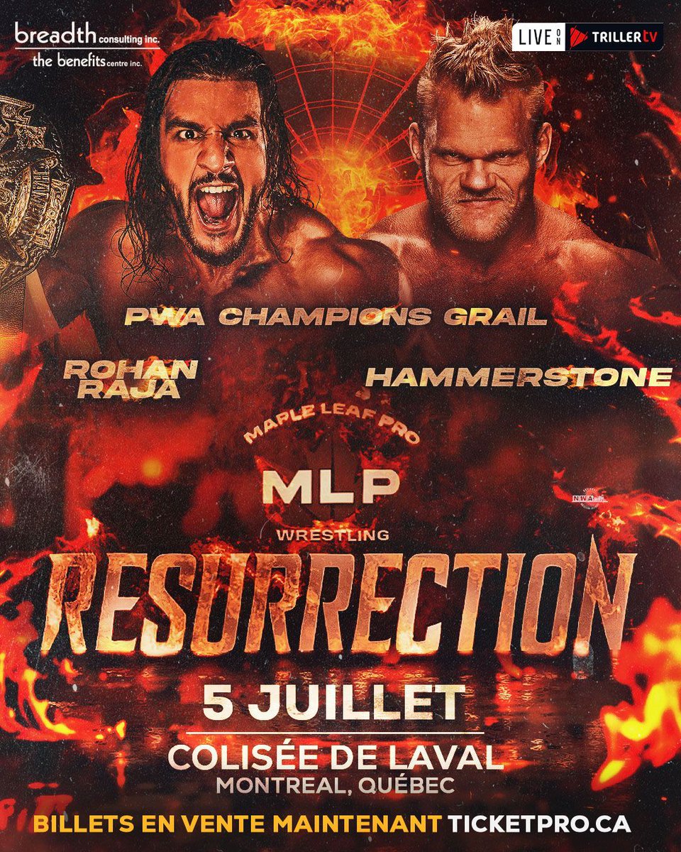 MAPLE LEAF PRO Wrestling (@mapleleafpw) on Twitter photo The call has been answered! <a href="/RavenousRohan/">Rohan Raja</a> Raja declared an Open Challenge for his PWA Champion's Grail and it has been answered in Major League fashion - former Major League Wrestling (MLW) World Champion @AlexHammerstone is heading to Montreal for #MLPResurrection to face Rohan The call has been answered! <a href="/RavenousRohan/">Rohan Raja</a> Raja declared an Open Challenge for his PWA Champion's Grail and it has been answered in Major League fashion - former Major League Wrestling (MLW) World Champion @AlexHammerstone is heading to Montreal for #MLPResurrection to face Rohan