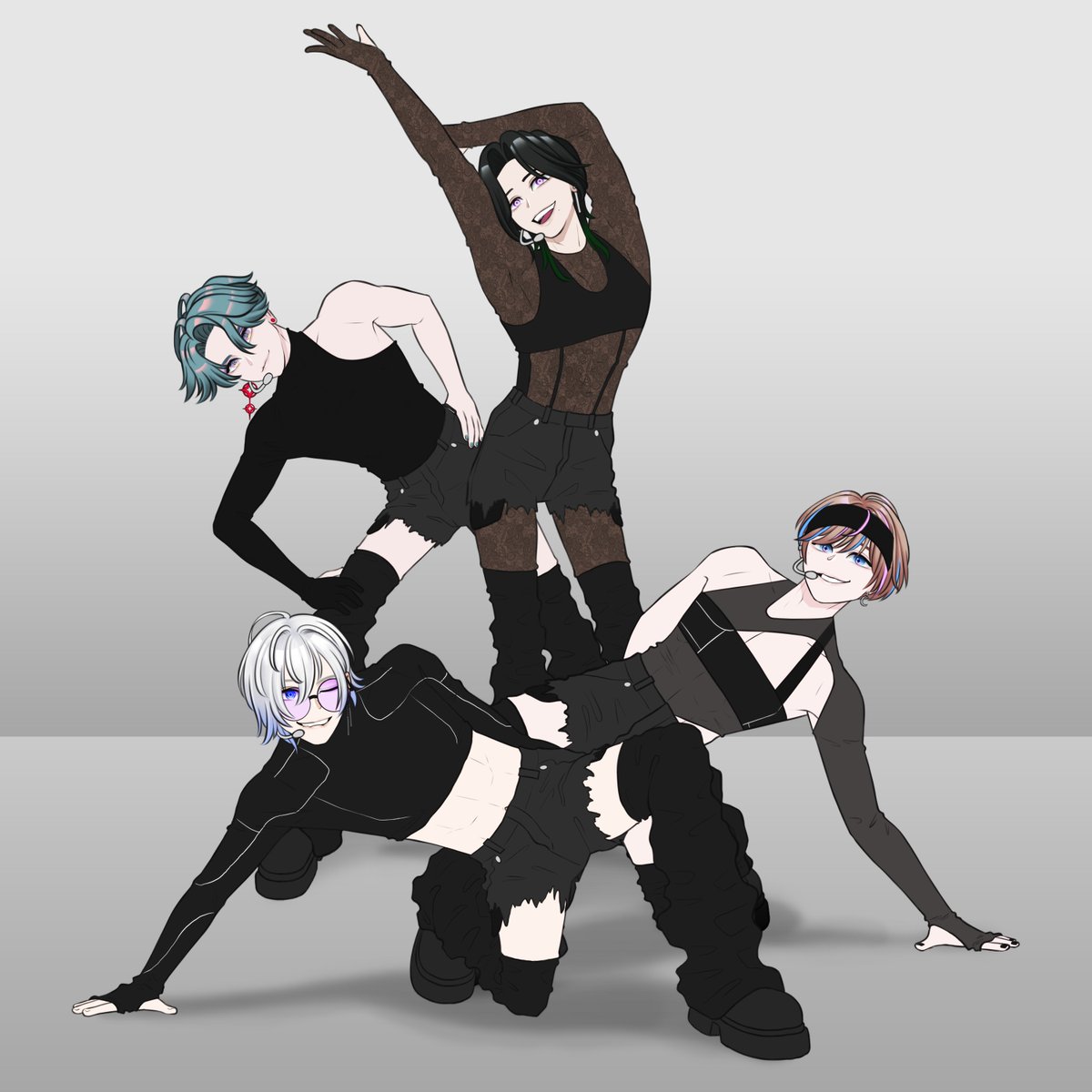 shortforlouie's tweet photo. beat drop with a big flash 📸

more of my kpop and vtuber brainrot mixing, this time with btb 😂

#FreoChrome #GinjoCanvas #Seiblue #kaepix https://t.co/DMn5Qn7u2m