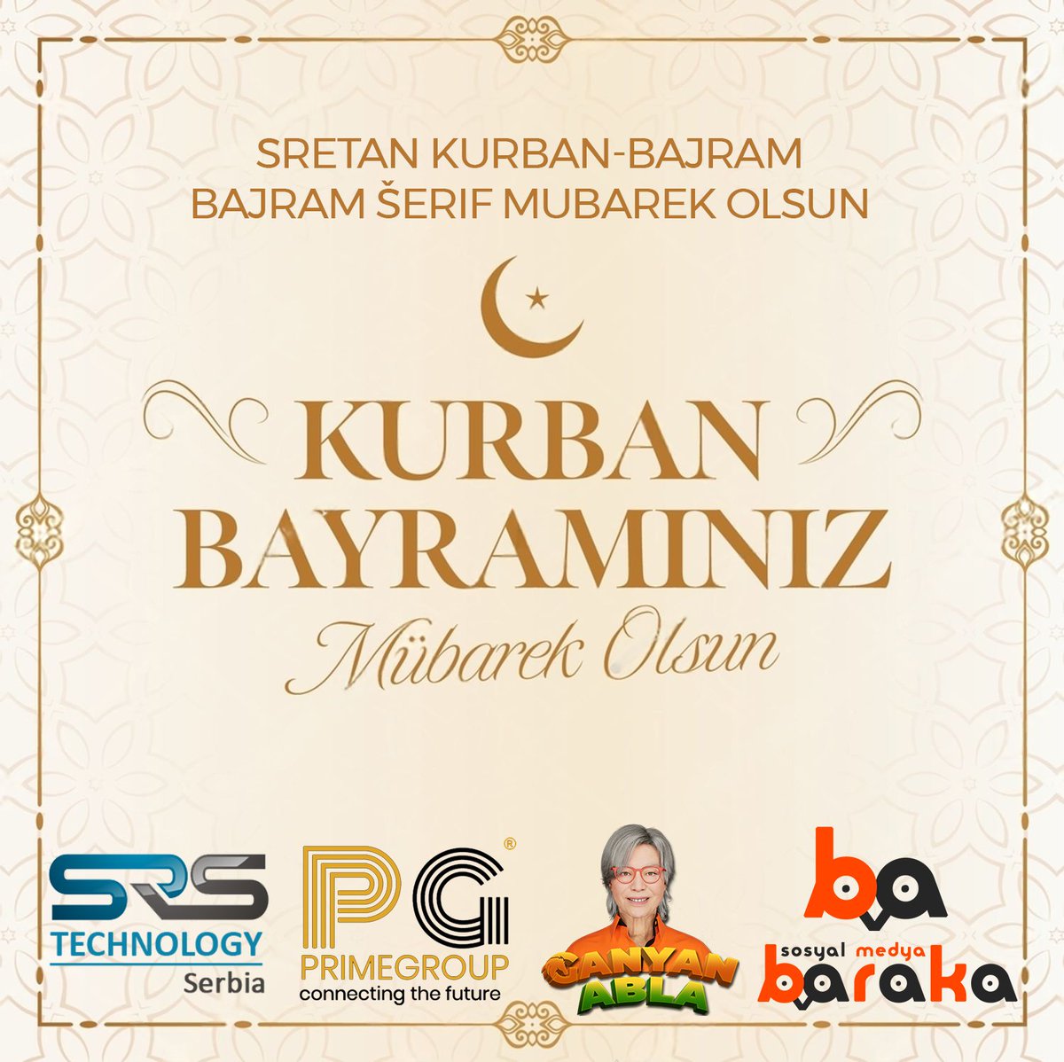 BarakaMedya's tweet photo. Kurban Bayramınız Mübarek Olsun.
Sretan Kurban Bajram.
Bajram Šerif Mubarek Olsun. https://t.co/4nU1m3qdik
