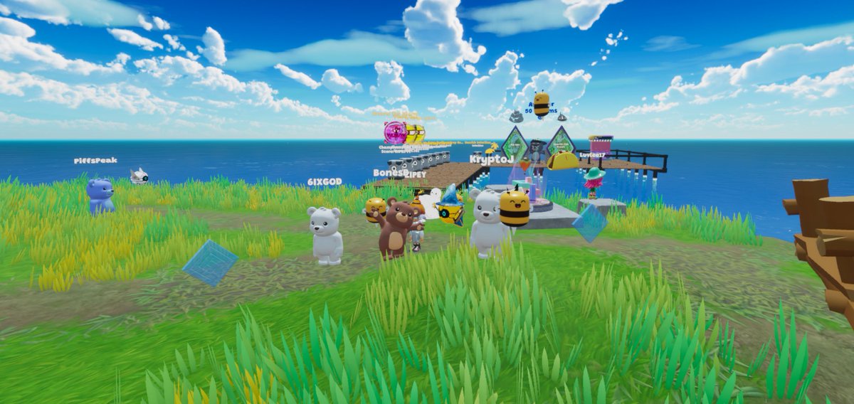 GLT from <a href="/Nifty_Island/">Nifty Island 🏝</a>! Hanging out with some bears from <a href="/bearish_af/">BEARISH</a> tonight.