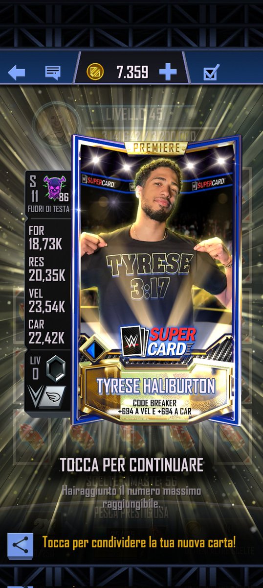 GamingProfessi1's tweet photo. Welcome to wwe supercard Tyrese Haliburton! #wwe #wwesupercard #2k https://t.co/wZR3ZI00hS