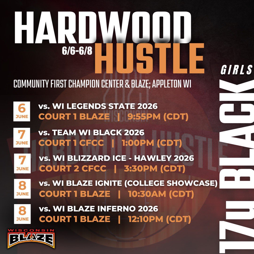 Jasline Loynes (@jaslineloynes) on Twitter photo Canโt wait to play this weekend again with <a href="/WisconsinBlaze/">Wisconsin Blaze Girls Basketball</a> . Come watch my team play at the Hardwood Hustle!!๐โค๏ธ
<a href="/LisaMVanWyk/">Lisa Van Wyk</a> <a href="/PGHWisconsin/">๐๐ซ๐๐ฉ ๐๐ข๐ซ๐ฅ๐ฌ ๐๐จ๐จ๐ฉ๐ฌ ๐๐ข๐ฌ๐๐จ๐ง๐ฌ๐ข๐ง</a> Canโt wait to play this weekend again with <a href="/WisconsinBlaze/">Wisconsin Blaze Girls Basketball</a> . Come watch my team play at the Hardwood Hustle!!๐โค๏ธ
<a href="/LisaMVanWyk/">Lisa Van Wyk</a> <a href="/PGHWisconsin/">๐๐ซ๐๐ฉ ๐๐ข๐ซ๐ฅ๐ฌ ๐๐จ๐จ๐ฉ๐ฌ ๐๐ข๐ฌ๐๐จ๐ง๐ฌ๐ข๐ง</a>