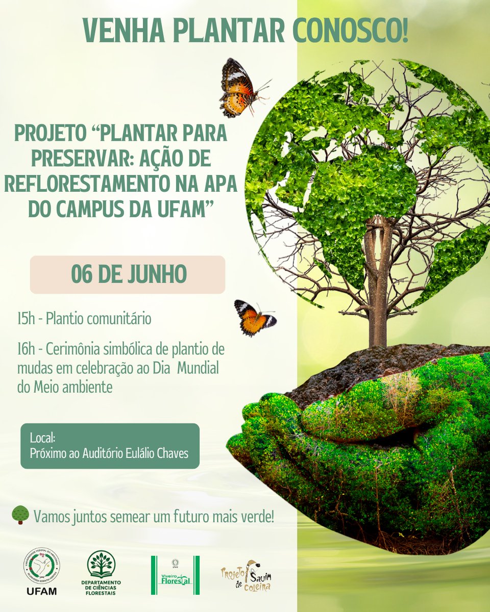 Projeto 'Plantar para Preservar' une reflorestamento, ciência e engajamento acadêmico para valorizar a maior área verde urbana de Manaus. x.gd/UxcKub