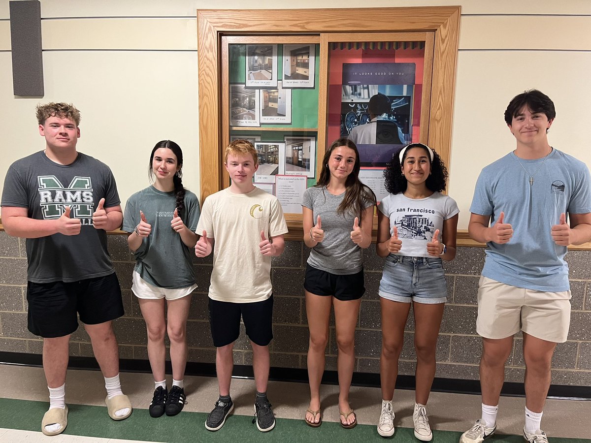 Introducing the Class of 2026 Senior Year student leaders. President Jack Hughes; Vice President Matt Keenan; Secretary Nisha Prabhu; Historian Delaney O’Neil: Treasurer Alex Hebert; RAM Liaison Mia LoVuolo  👏👏👏