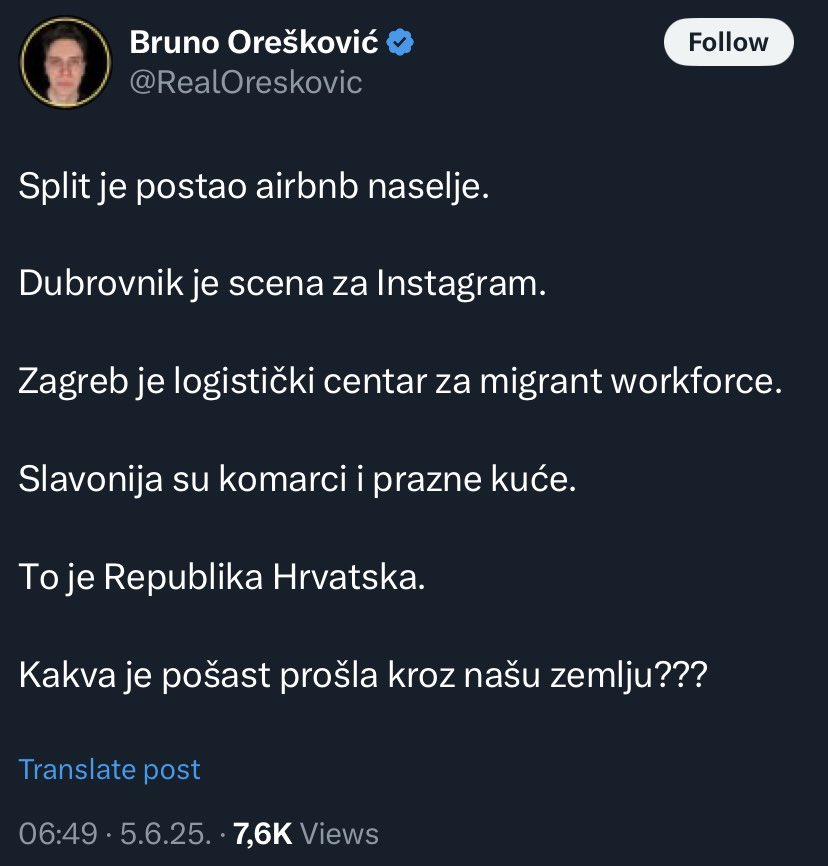 Стигла вас је нека рука, брт.