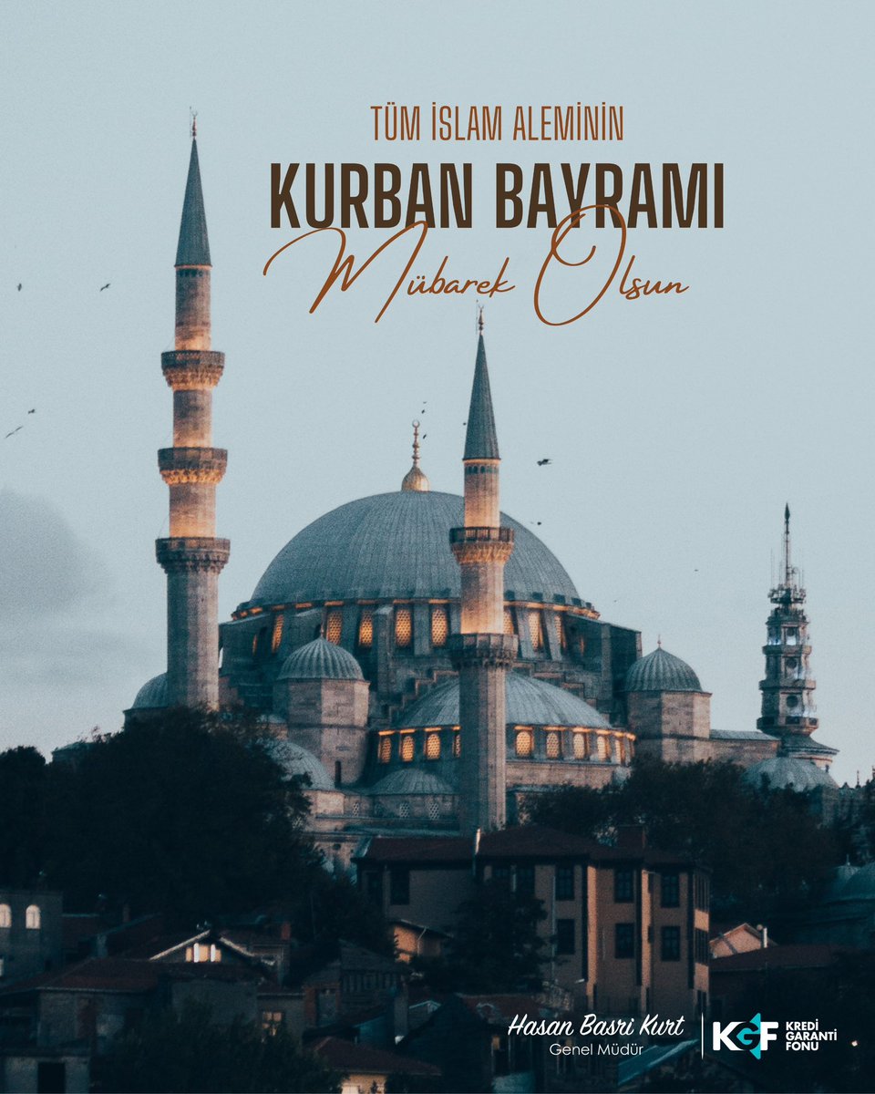 Kurban Bayramı’nın milletimize, İslam âlemine ve tüm insanlığa huzur, barış ve bereket getirmesini temenni ediyorum.

Nice bayramlara hep birlikte, sağlıkla ve umutla erişmek dileğiyle…

Kurban Bayramımız mübarek olsun.