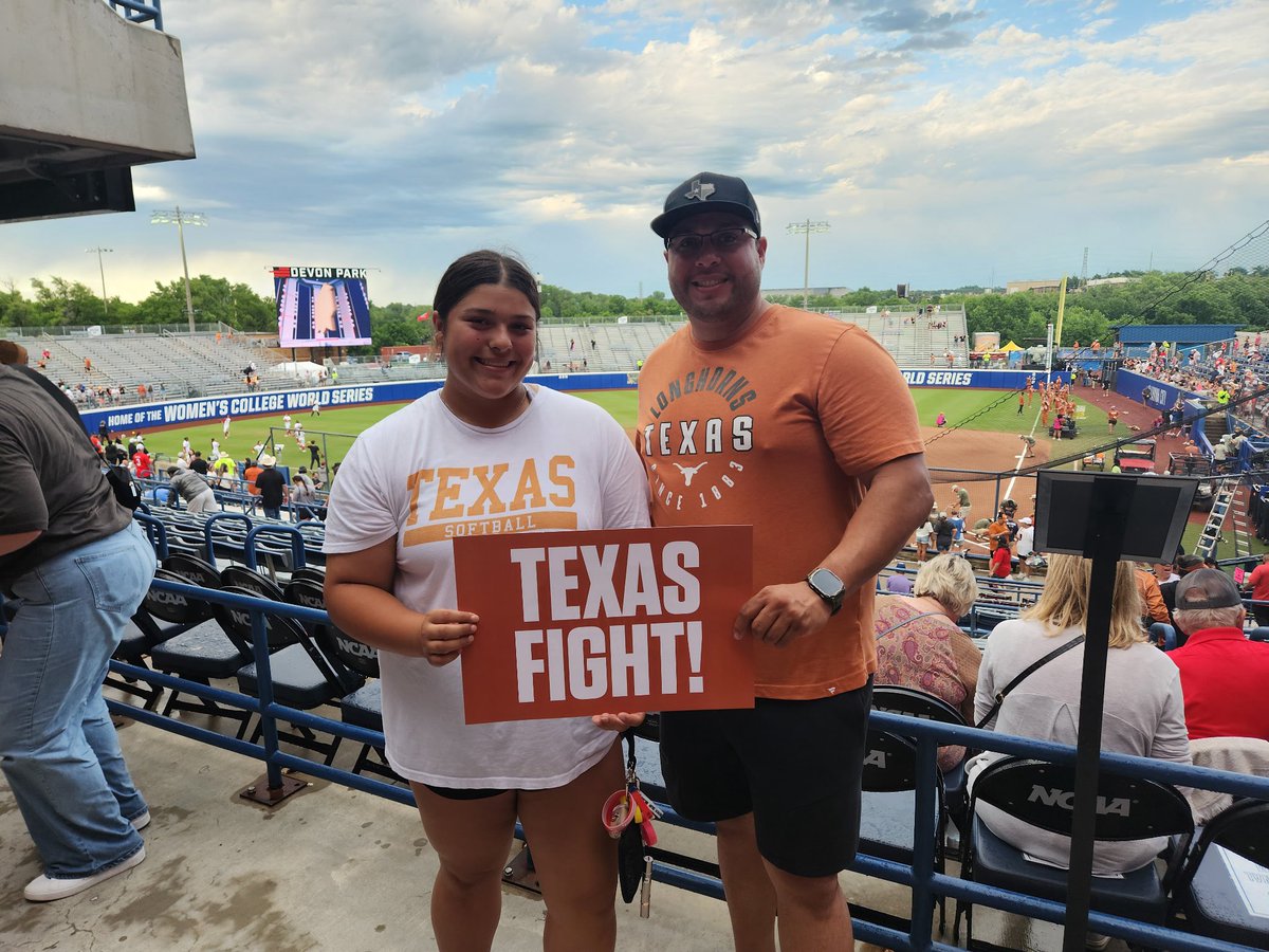 Got surprised tonight with tickets to the WCWS  Texas Tech vs Texas game!! I had a wonderful time and I also got to go with my best friends. Now a drive back to Plano to play tomorrow and this weekend! #thegrindneverstops #WCWS #softball #texaslonghorns