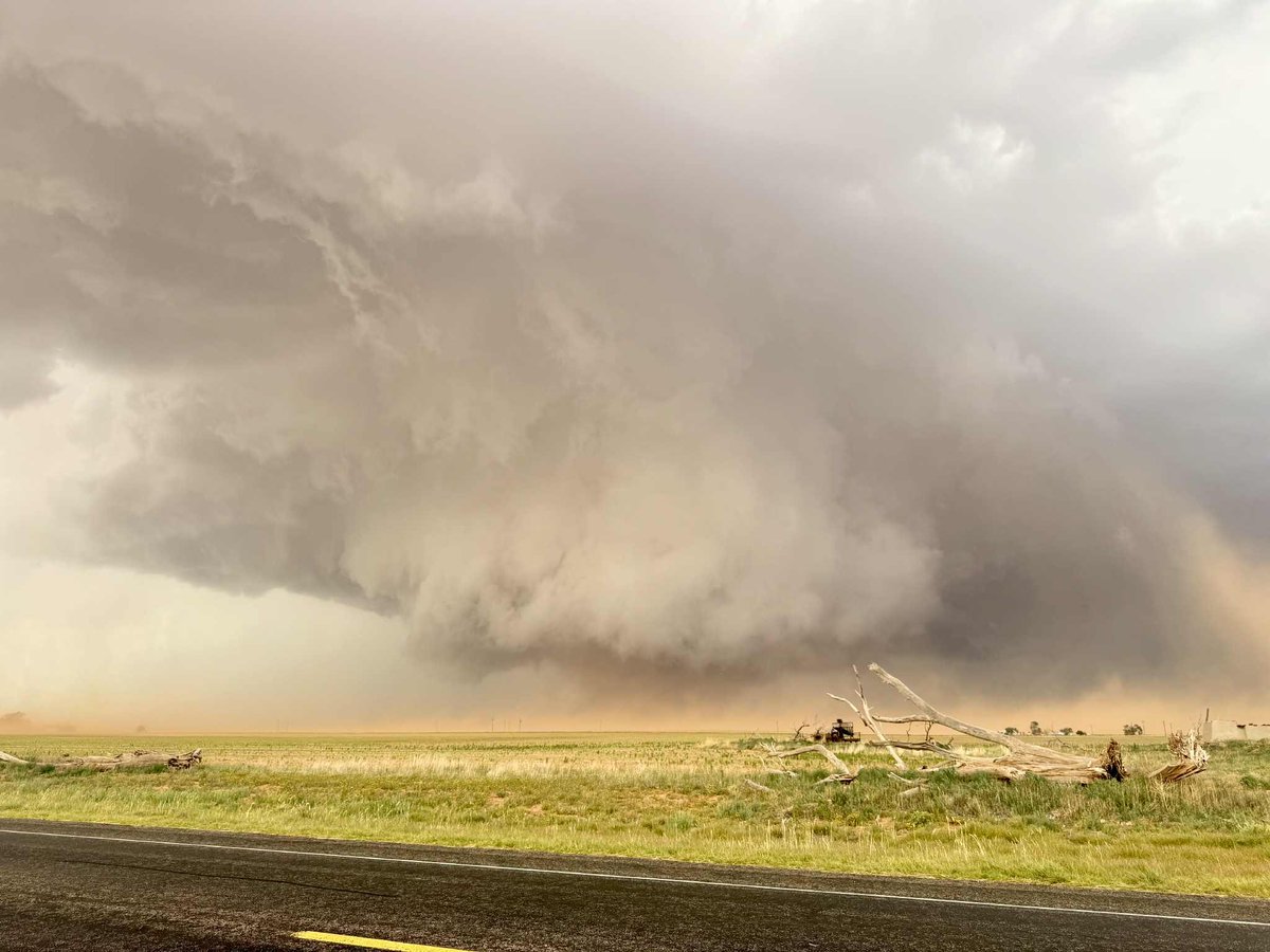 🌪️MONSTER tornado northwest of Morton, Texas earlier this evening! 

LSC Viewer: Timothy Stephens