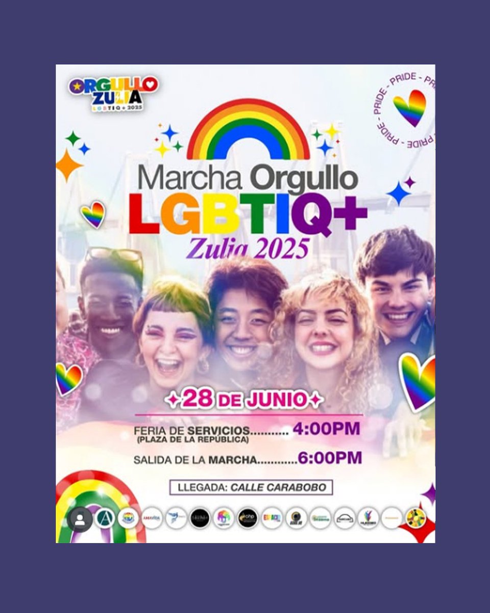 Maracaibo se prepara para  La Marcha del Orgullo LGBTIQ+ Zulia 2025, el encuentro se llevará a cabo el sábado 28 de junio
instagram.com/p/DKi36WSAo3z/…
