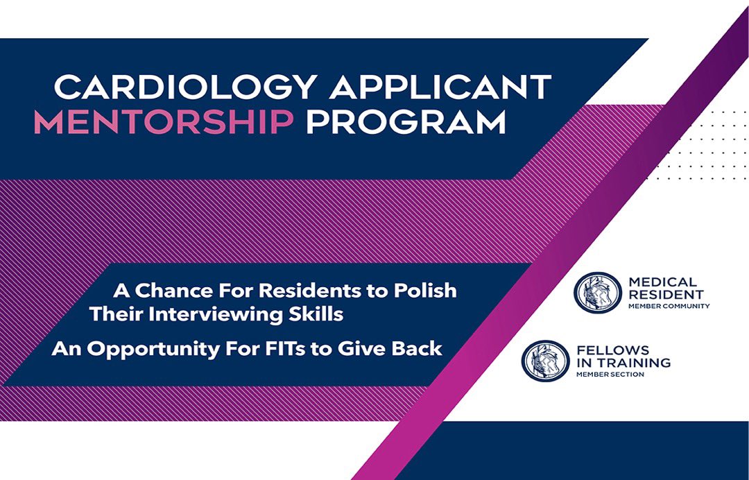 📢 Calling all current Cardiology FITs, incoming fellows &amp; recent grads!

The ACC CAM Program is recruiting mentors to help IM residents prepare for fellowship interviews via mock interviews + CV/PS review.

Sign up &amp; pay it forward 🫀
Deadline: June 10
🔗 forms.gle/KjTjKYDqirRCLZ…