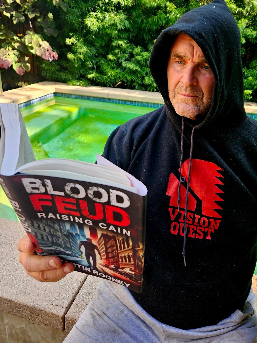 You may be cool, but not Otto from Vision Quest in a Vision Quest hoodie cool. (Reading my new book!)