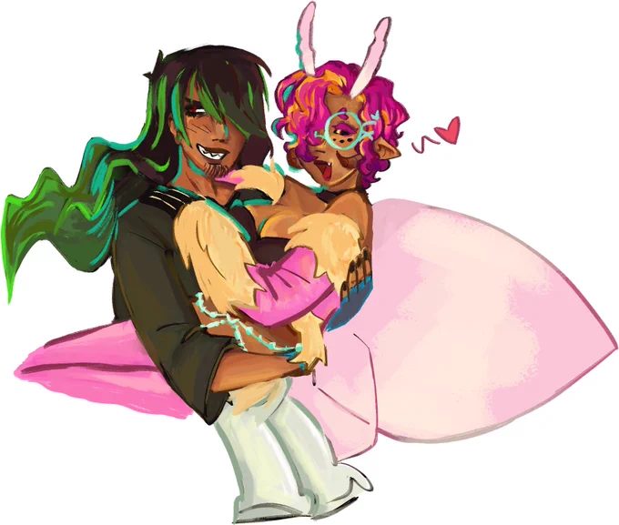 thinking of them again unfortunately niko (they/he) nd bones (she/her)