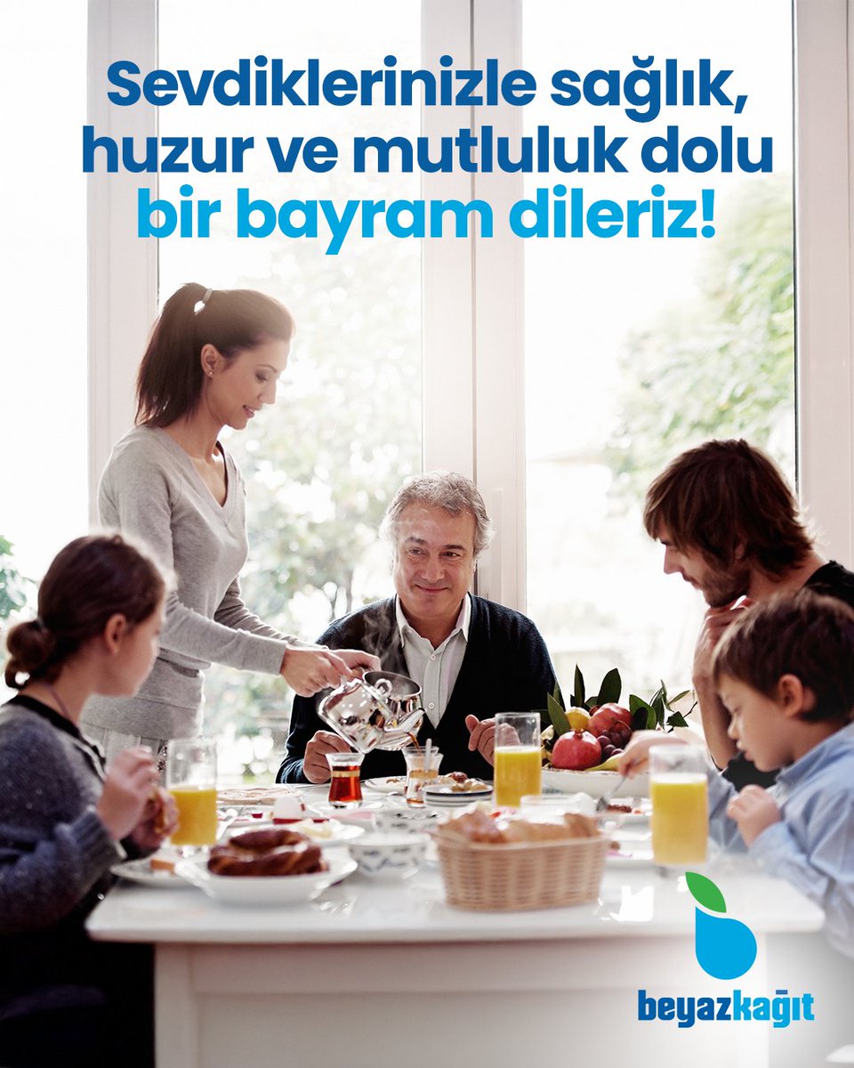 Bayramın getirdiği mutluluğu ve huzuru sevdiklerinizle paylaşmanız dileğiyle… Mutlu Bayramlar! #BeyazKağıt #KurbanBayramı