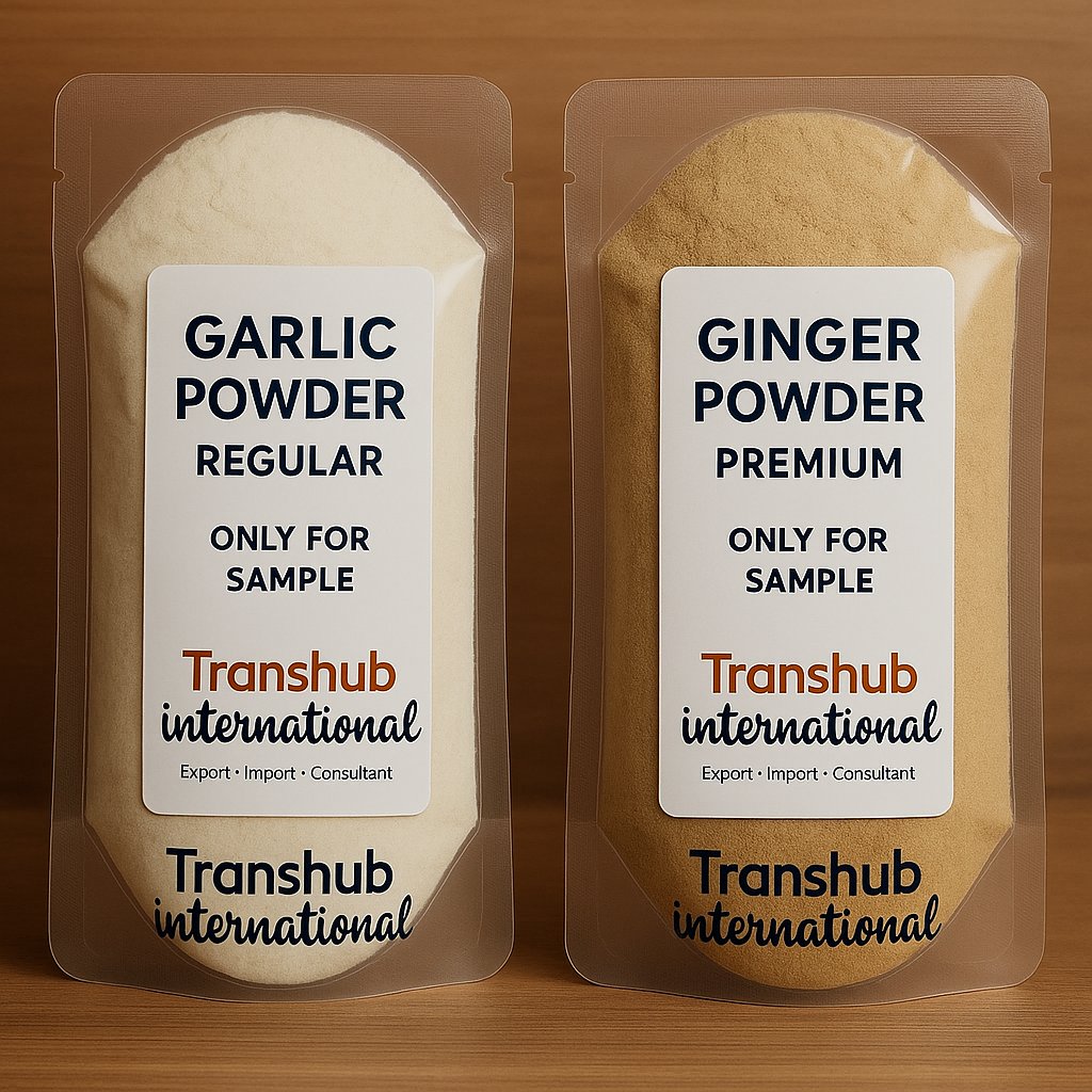 TranshubI's tweet photo. 🧄 Pure. Potent. Powerful. 🌿
Elevate your products with:
✅ Garlic Powder – Regular
✅ Ginger Powder – Premium

⚡️ 100% Natural
⚡️ Export-Quality
⚡️ Bulk Orders | Custom Packaging

#GarlicPowder #GingerPowder #FoodIndustry #SpiceExporters #DehydratedIngredients https://t.co/9T2nc1q2AD