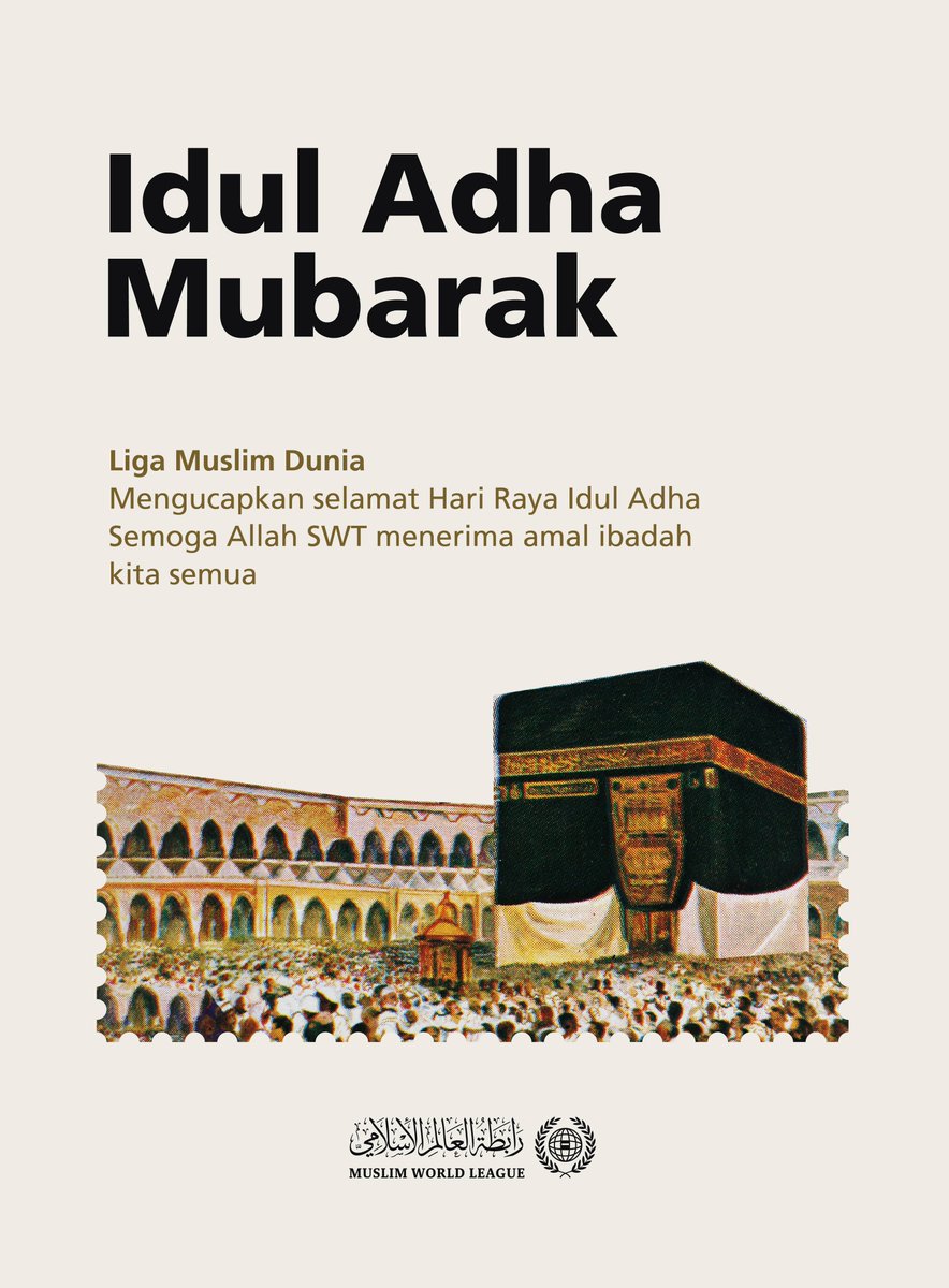 Saya mengucapkan selamat Hari Raya #IdulAdha kepada seluruh umat Muslim di dunia.
Semoga Allah menerima amal ibadah kita semua, dan semoga hari yang mulia ini membawa persatuan, kemakmuran, dan kedamaian bagi umat Islam di seluruh dunia.