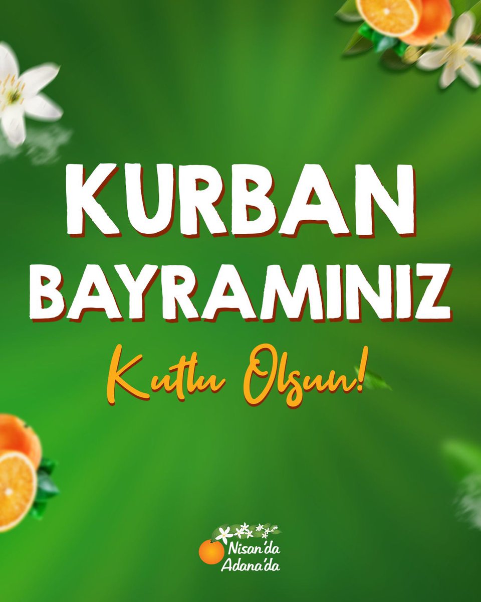 Kurban Bayramınız kutlu olsun. 😊  #KurbanBayramı #Adana