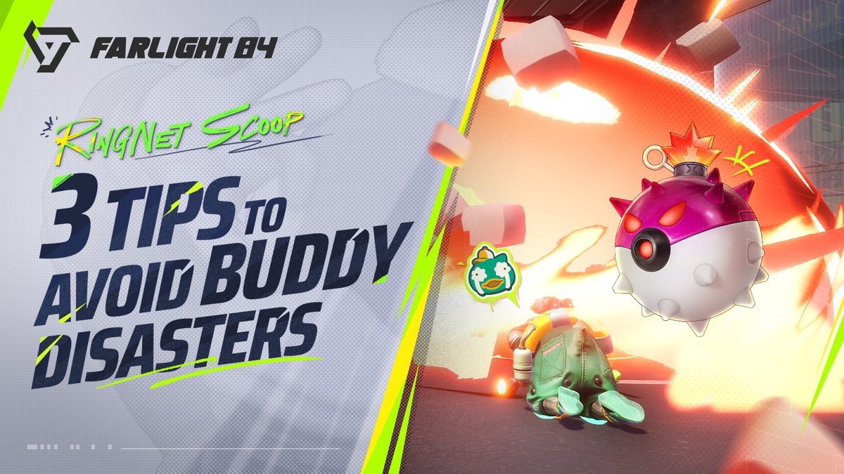Farlight84's tweet image. 3 Tips to Avoid Buddy Disasters | RingNet Scoop
Today, Lighty’s spilling the tea—with real in-game examples to show how to avoid wasting your Buddies and getting KO’d!
Watch now: youtu.be/oup1_ztnLoI
#Farlight84