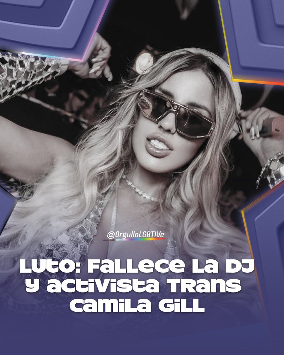 Este 5 de junio de 2025, se confirmó el fallecimiento de Camila Gill, reconocida DJ y activista trans, a los 29 años de edad. La noticia fue anunciada por su familia a través de un comunicado en sus redes sociales. 
🏳️‍⚧️ Descansa en poder, Camila. 🖤 instagram.com/p/DKi6FtPoepa/