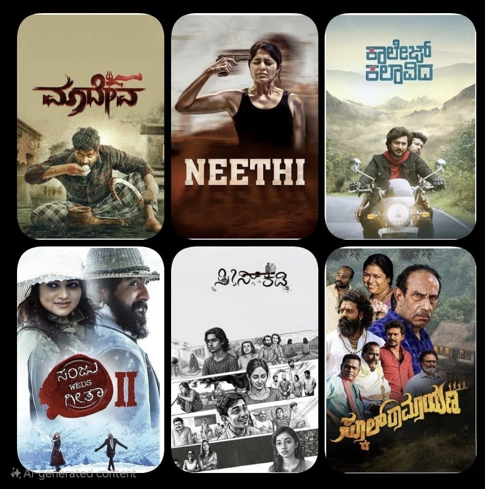 ಇಂದು ತೆರೆಕಾಣುತ್ತಿರುವ ಎಲ್ಲಾ ಕನ್ನಡ ಚಿತ್ರಗಳಿಗೆ ಶುಭವಾಗಲಿ 💐
Best wishes to all the Kannada movies releasing today 💐