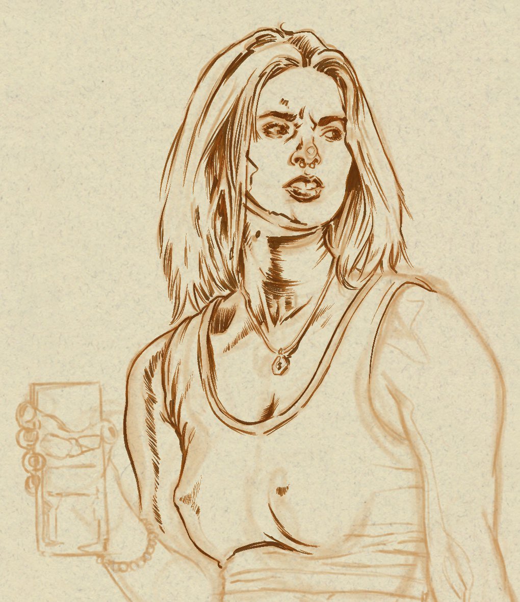 BUGProductions's tweet photo. @noahbradley I’ll finish her tomorrow, but here’s progress! https://t.co/w64LsMzj3I