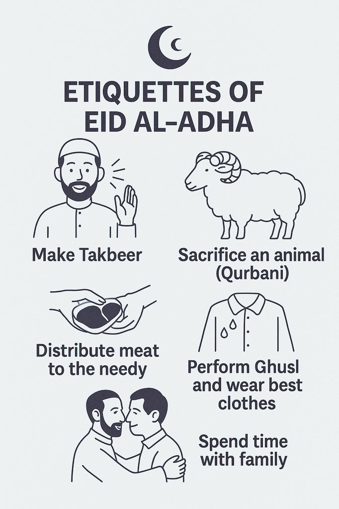 Etiquettes Of Eid al-Adha..☪️❤️

-THREAD 🧵