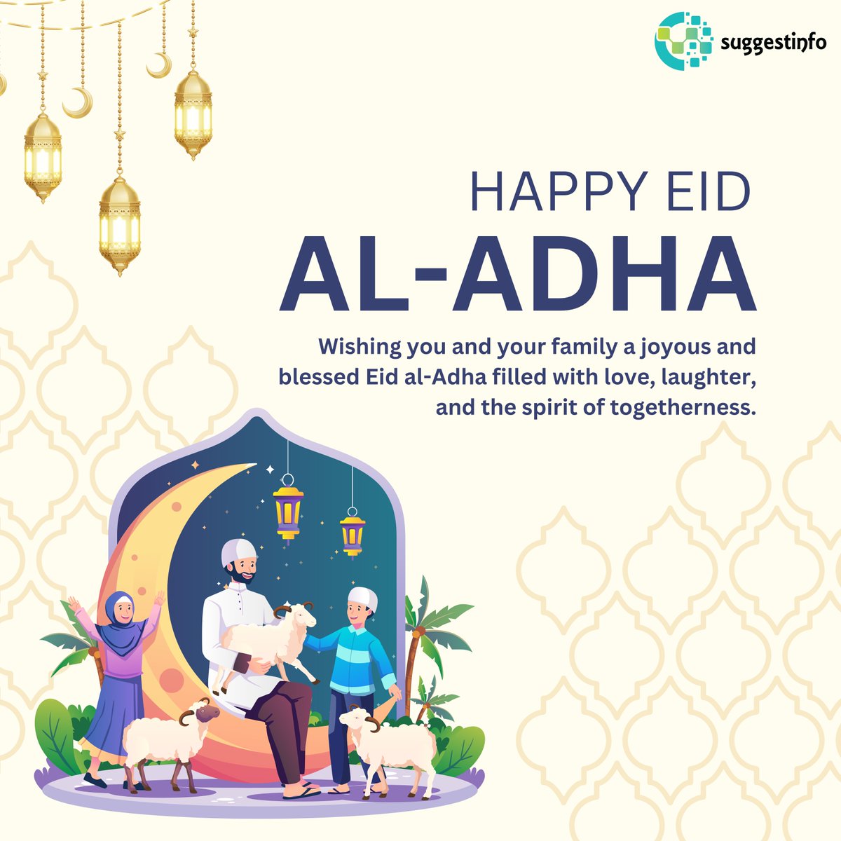 Wishing You And Your Family A Joyous And Blessed Eid Al-Adha Filled With Love, Laughter, And The Spirit Of Togetherness

#EidAlAdha #EidMubarak #Qurbani2025 #EidVibes #CelebrateTogether #EidSpirit #FestivalOfSacrifice