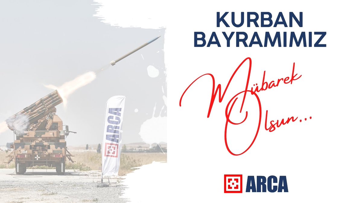 arcasavunma's tweet photo. 'Bayramlar; paylaşmanın, dayanışmanın ve bir olmanın zamanıdır.
Güçlü yarınlar için çalışan bir milletin evlatları olarak, bu bayramda da biriz, beraberiz.
Kurban Bayramımız mübarek olsun.'
#arcasavunma #arcadefense
#mühendisliktengücegüvendengeleceğe
#Kurban #kurbanbayramınızmübarekolsun
#KurbanBayramı2025