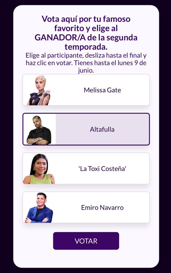 No sé vayan a relajar, vamos a culearnos a esa pandilla vale mondá.
Voten hp
zona-interactiva.canalrcn.com/la-casa-de-los…