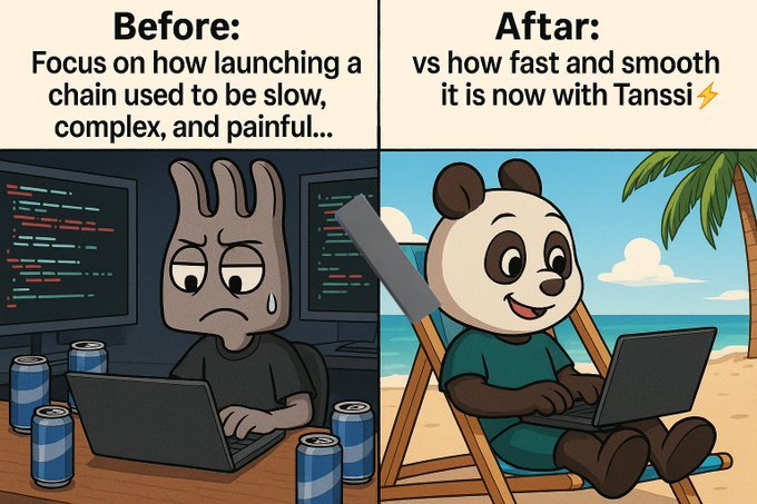 vvvp277's tweet photo. Before Tanssi vs After Tanssi Meme Battle
@TanssiNetwork 

#JourneyToMainnet https://t.co/ttVH3AbO3R