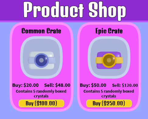 🌀 Mystery Crates are here! Will you get a common sparkle... or a mythic shard of power? There’s only one way to find out. (Margo says “shake it first.”) 🎲💎 #Roblox #MargosCrystalShop

Link: roblox.com/games/95606177…