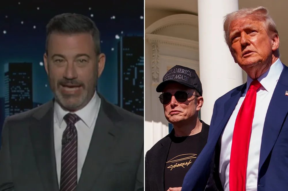 Variety on X: "Jimmy Kimmel teed off on Elon Musk and President Trump's escalating feud, including Musk's accusation that Trump is named in the government's Jeffrey Epstein files. “What do they do?