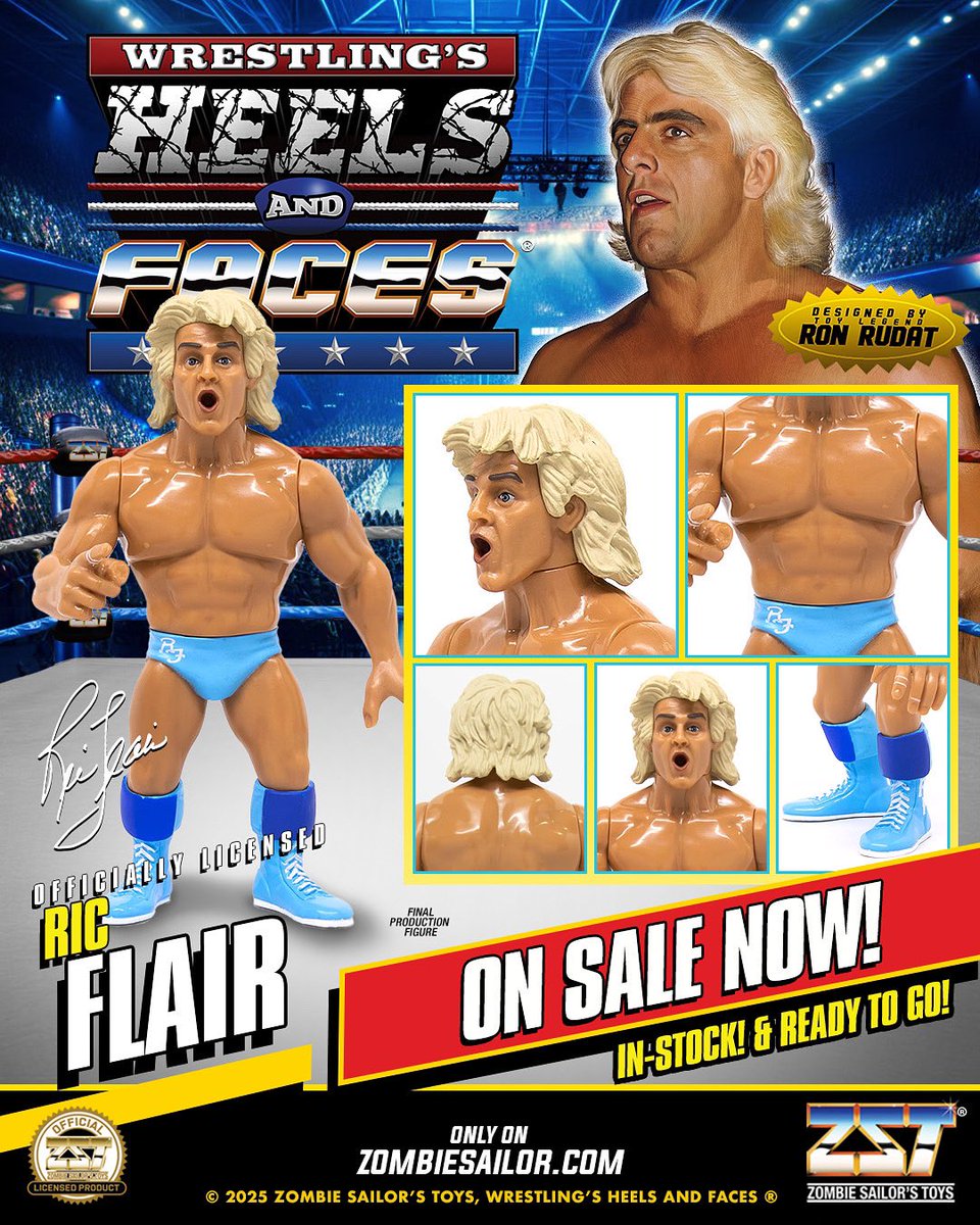 🚨 THEY’RE HERE! 🚨
The Nature Boy has officially entered the building in that iconic Carolina Blue 💎 — and he’s bringing the pain with the unstoppable Gladiator Mike Awesome! 💥

🔥 Both figures are IN STOCK
📦 IN HAND
⚡️ READY TO SHIP

Only on ZombieSailor.com