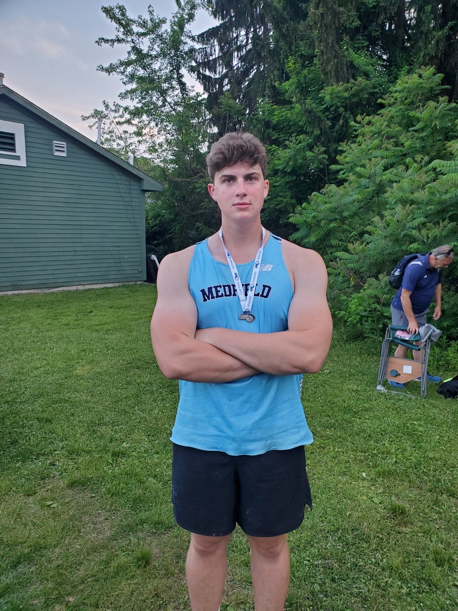 MedfieldAD's tweet photo. This just in…

Congratulations to Michael O’Reilly 2nd place discus (171’6”) at the @MIAA033 Meet of Champions!

Way to go MO!

#legit #proudAD

@coachmace @TVLSportsMa @HometownWeekly @MetroWestSports @GlobeSchools @BostonHeraldHS https://t.co/CPnPTMcN2Y