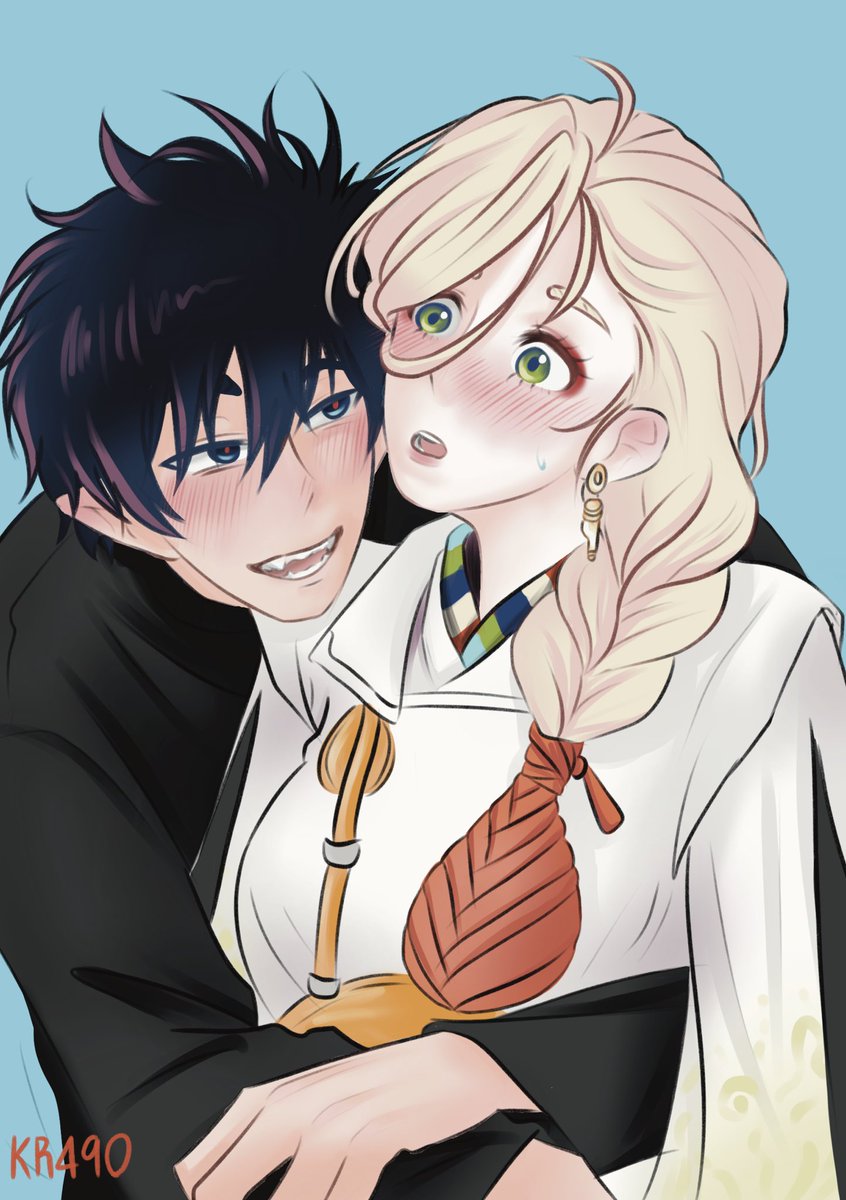 KR_490's tweet photo. 😭💙 #青の祓魔師 #青エク #燐しえ #BlueExorcist https://t.co/pTTBInIrDj