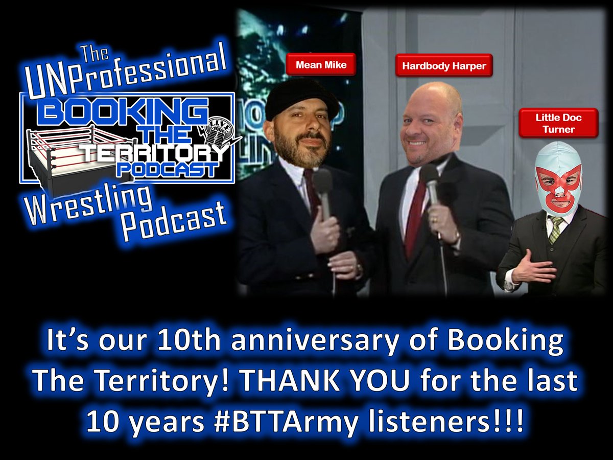 There's trillions of pods out there. Yet some of you take the time to tune into <a href="/BTT_Podcast/">Booking The Territory 🎙</a>. I've made a lot of new friends with this pod. &amp; on the day we release our 10th anniversary pod, we just want to say thanks for all the listens &amp; downloads! Yall the real MVPs! 🍻